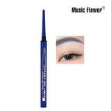 Music Flower 8 Colors Quick dry Eyeliner Pencil Automatic LongLasting Waterproof Eye Makeup Smudge-proof Shimmer Eye Liner TSLM1