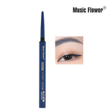 Music Flower 8 Colors Quick dry Eyeliner Pencil Automatic LongLasting Waterproof Eye Makeup Smudge-proof Shimmer Eye Liner TSLM1