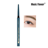 Music Flower 8 Colors Quick dry Eyeliner Pencil Automatic LongLasting Waterproof Eye Makeup Smudge-proof Shimmer Eye Liner TSLM1