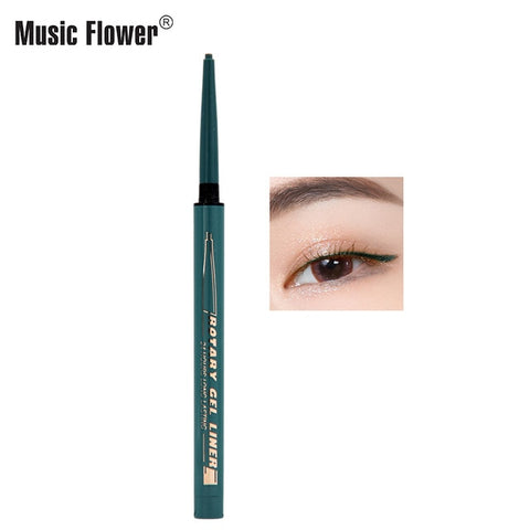 Music Flower 8 Colors Quick dry Eyeliner Pencil Automatic LongLasting Waterproof Eye Makeup Smudge-proof Shimmer Eye Liner TSLM1