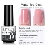 LILYCUTE 7ml Nail Gel Polish Semi Permanent Gel Varnish Base Top Coat UV LED Gel Varnish Soak Off Nail Art Gel Nail Polish