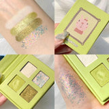 Brand New Charming Eyeshadow Palette Green Eyes Make Up Palette Matte Shimmer Pigmented Eye Shadow Powder