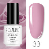 ROSALIND Gel Polish Set Manicure for Nails Semi Permanent Vernis top coat UV LED Gel Varnish Soak Off Nail Art Gel Nail Polish