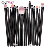 Catwo Makeup Brushes Set Eye Shadow Foundation Powder Eyeliner Eyelash Lip Make Up Brush Cosmetic Beauty Tool Kit Hot 15Pcs