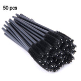 MEISHENJIE Good Quality Disposable 5-50 Pcs Crystal Eyelash Makeup Brushes Diamond Handle Mascara Wands Eyelash Extension Tools