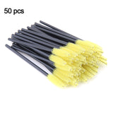 MEISHENJIE Good Quality Disposable 5-50 Pcs Crystal Eyelash Makeup Brushes Diamond Handle Mascara Wands Eyelash Extension Tools