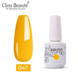 Clou Beaute UV LED Soak Off DIY Paint Gel Ink UV Gel Nail Polishes Lacquer 15ml Gel Polish Set Manicure Semi Permanent Vernis