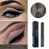 16 Colour Waterproof Matte Eye Cosmetics Shadow Eyeliner Long Lasting Sexy Charming Sequins  Eye Liner Pen maquiagem TSLM2