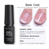 LILYCUTE 7ml Nail Gel Polish Semi Permanent Gel Varnish Base Top Coat UV LED Gel Varnish Soak Off Nail Art Gel Nail Polish