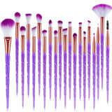 20Pcs Diamond Makeup Brushes Set Powder Foundation Blush Blending Eye shadow Lip Cosmetic Beauty Make Up Brush Pincel Maquiagem