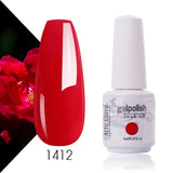 Arte Clavo 8ml Nail Polish Nail Gel Soak off LED UV Hybrid Gel Lacquer Nail Primer Gel Varnish Red Pink Glitter Nail Makeup