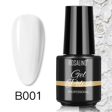 ROSALIND Gel Nail Polish7ML Varnishes Hybrid Semi Permanent Nail Polish Soak Off UV Gel for Nail Art Beauty Gel Lacquer