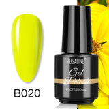 ROSALIND Gel Nail Polish7ML Varnishes Hybrid Semi Permanent Nail Polish Soak Off UV Gel for Nail Art Beauty Gel Lacquer