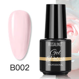 ROSALIND Gel Nail Polish7ML Varnishes Hybrid Semi Permanent Nail Polish Soak Off UV Gel for Nail Art Beauty Gel Lacquer