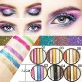 Eyeshadow Palette Holographic Shiny Matte Glitter Pigment Eye Shadow Pallete Metallic Diamond Makeup Palette