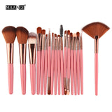 Makeup brushes Set 18 PC Cosmetics makeup Eyeliner Blending Highlighter Powder foundation Eyelash Eyebrow blush brush maquiagem