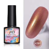 MAD DOLL 8ml UV Gel Nail Polish Rose Gold Glitter Sequins Soak Off UV Gel Varnish Color Nail Gel Polish DIY Nail Art varnish