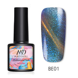 MAD DOLL 8ml UV Gel Nail Polish Rose Gold Glitter Sequins Soak Off UV Gel Varnish Color Nail Gel Polish DIY Nail Art varnish