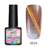 MAD DOLL 8ml UV Gel Nail Polish Rose Gold Glitter Sequins Soak Off UV Gel Varnish Color Nail Gel Polish DIY Nail Art varnish