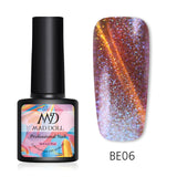 MAD DOLL 8ml UV Gel Nail Polish Rose Gold Glitter Sequins Soak Off UV Gel Varnish Color Nail Gel Polish DIY Nail Art varnish