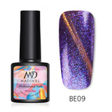 MAD DOLL 8ml UV Gel Nail Polish Rose Gold Glitter Sequins Soak Off UV Gel Varnish Color Nail Gel Polish DIY Nail Art varnish