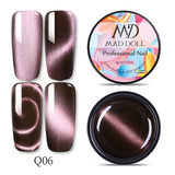 MAD DOLL 8ml UV Gel Nail Polish Rose Gold Glitter Sequins Soak Off UV Gel Varnish Color Nail Gel Polish DIY Nail Art varnish