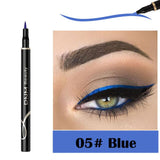 DNM 12 Color Eyeliner Pen Comestics Not Blooming Long-lasting Black Eye Liner Pencil Waterproof Quick Dry Liquid Eyeliner TSLM2