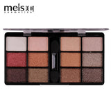 meis Brand Professional Eye Shadow Palette Makeup 12 Colors Eyeshadow pallete Glitter Shimmer and Shine Diamond Eyeshadow Powder