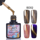 MAD DOLL 8ml UV Gel Nail Polish Rose Gold Glitter Sequins Soak Off UV Gel Varnish Color Nail Gel Polish DIY Nail Art varnish