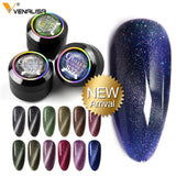 VENALISA Enamel Gel Nail Art Glitter Laser 9D Magnetic Cat Eye Paint Varnish Meteorite Aerolite Cat Eyes Gel Nail Polish Lacquer