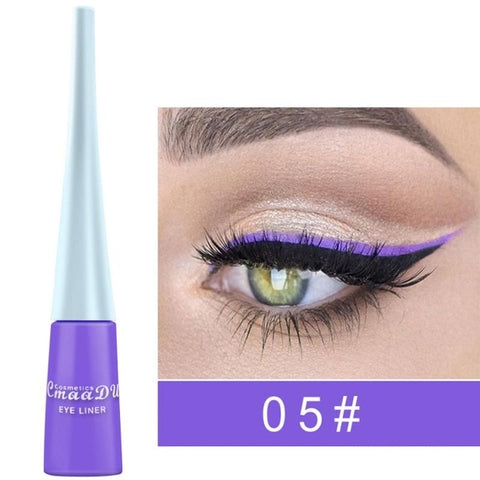 12 Colors Waterproof Liquid Matte Eyeliner Pencil Quick Dry Eye Liner Pencil Brown Purple Color Eyeliner Cosmetic Tool Dropship