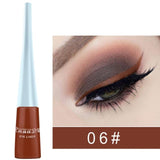 12 Colors Waterproof Liquid Matte Eyeliner Pencil Quick Dry Eye Liner Pencil Brown Purple Color Eyeliner Cosmetic Tool Dropship