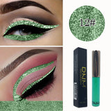 16 Colors Matte Eyeliner Liquid Pen Waterproof Sequins Eye Liner Pencil 2 In1 Holographic 3D Eyeshadow Eye Makeup Cosmetic TSLM1