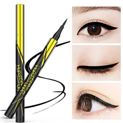 2-in-1 Stamp Seal Black Eyeliner Double-Headed Star Heart Stamp Waterproof Lasting Cosmetic Liquid Eye Liner Pen Eye Makeup TSLM