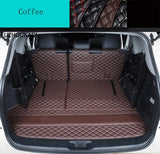 Leather Car Trunk Mat Cargo Liner for Toyota Highlander 7 seats 2014 -2019 waterproof durable boot carpets cargo