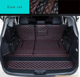 Leather Car Trunk Mat Cargo Liner for Toyota Highlander 7 seats 2014 -2019 waterproof durable boot carpets cargo