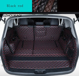 Leather Car Trunk Mat Cargo Liner for Toyota Highlander 7 seats 2014 -2019 waterproof durable boot carpets cargo