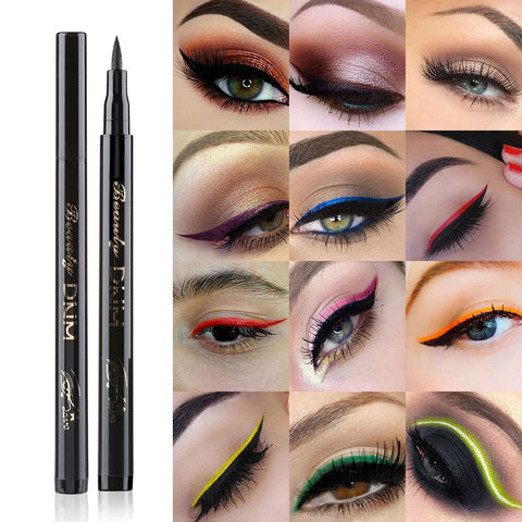 1Pcs Waterproof Colorful Liquid Eyeliner Pencils Fast Dry Long Lasting Thin Head Eye Liner Pen Makeup Tools Black/Blue/Red/Brown