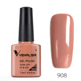 Venalisa 7.5ml soak off gel nail polish canni nail supply wholesale uv gel lacquer led color nail art glitter polish lamp