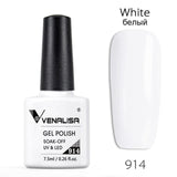 Venalisa 7.5ml soak off gel nail polish canni nail supply wholesale uv gel lacquer led color nail art glitter polish lamp