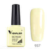 Venalisa 7.5ml soak off gel nail polish canni nail supply wholesale uv gel lacquer led color nail art glitter polish lamp