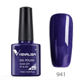 Venalisa 7.5ml soak off gel nail polish canni nail supply wholesale uv gel lacquer led color nail art glitter polish lamp