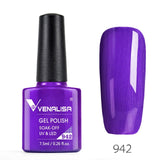 Venalisa 7.5ml soak off gel nail polish canni nail supply wholesale uv gel lacquer led color nail art glitter polish lamp