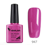 Venalisa 7.5ml soak off gel nail polish canni nail supply wholesale uv gel lacquer led color nail art glitter polish lamp