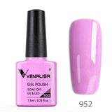 Venalisa 7.5ml soak off gel nail polish canni nail supply wholesale uv gel lacquer led color nail art glitter polish lamp