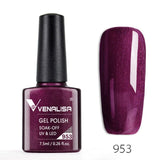 Venalisa 7.5ml soak off gel nail polish canni nail supply wholesale uv gel lacquer led color nail art glitter polish lamp