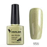 Venalisa 7.5ml soak off gel nail polish canni nail supply wholesale uv gel lacquer led color nail art glitter polish lamp