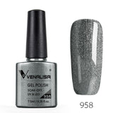 Venalisa 7.5ml soak off gel nail polish canni nail supply wholesale uv gel lacquer led color nail art glitter polish lamp