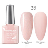 Venalisa 7.5ml soak off gel nail polish canni nail supply wholesale uv gel lacquer led color nail art glitter polish lamp