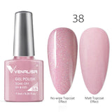 Venalisa 7.5ml soak off gel nail polish canni nail supply wholesale uv gel lacquer led color nail art glitter polish lamp